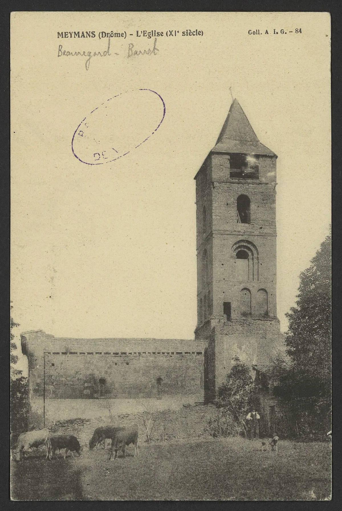 Eglise de Meymans (église Sainte Anne), Beauregard Baret